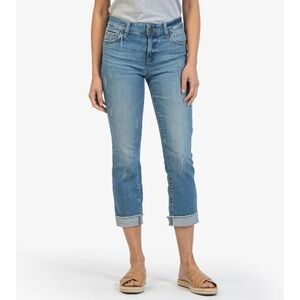 Kut From The Kloth - Amy Crop Straight Leg Roll-Up KP0216MD5 size 4